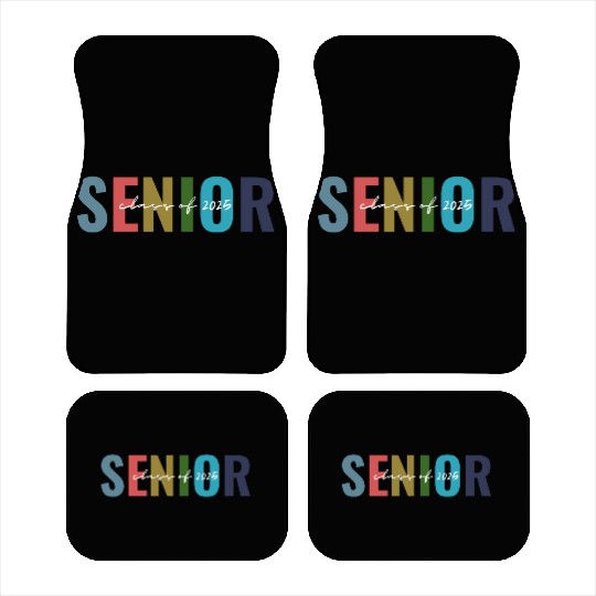Class of 2025 senior graduation back to school Car Mats