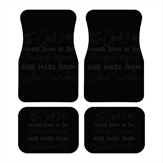 School Counselor Female Girl Car Mats