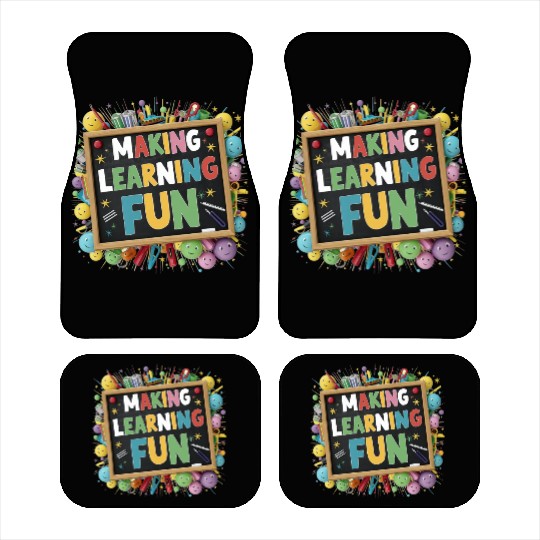 back to school Car Mats design for boy and girls