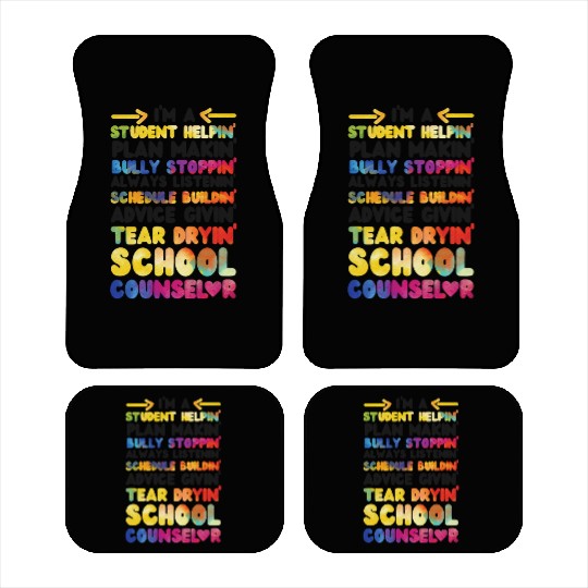 School Counselor Watercolor I'm A Car Mats