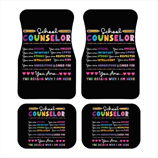 School Counselor School Counselor Car Mats