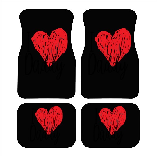 I love Daddy gift Car Mats