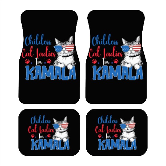 Childess Cat Ladies for Kamala Car Mats