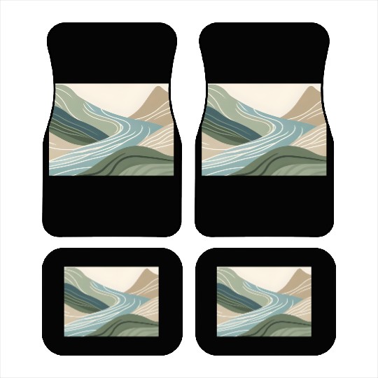 Mountain River Flow Car Mats