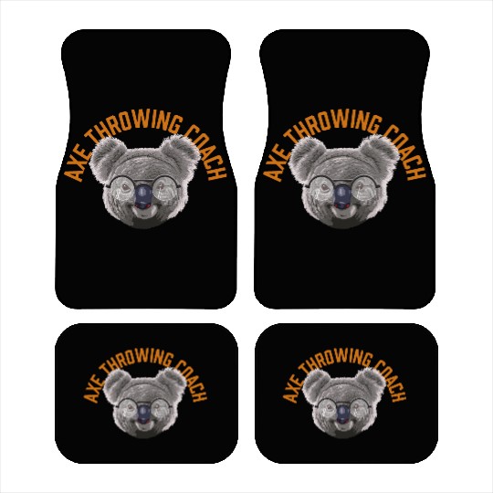 Koalified Axe Throwing Coach Axe Thrower Funny Car Mats