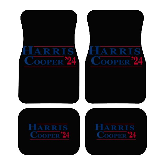 Kamala Harris Cooper 2024 US Flag Democratic VP Pr Car Mats