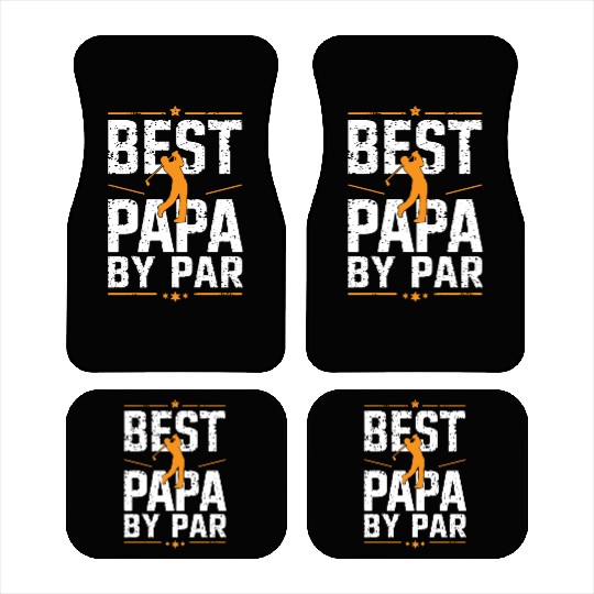 Best Papa By Par Golf Father's Day Grandpa Gift Car Mats