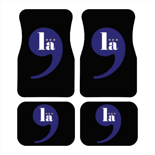 Comma La Kamala Harris 2024 LA Democrat Blue Stars Car Mats