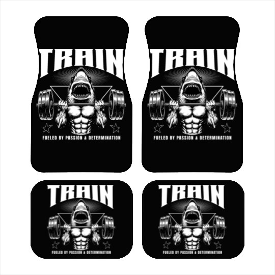 Train Gym Workout Fueled By Passion Car Mats