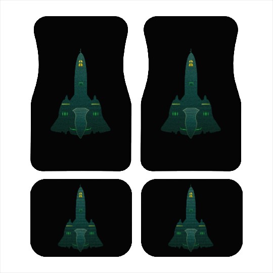 SR-71 Blackbird Stealth Aircraft Design - Aviation Car Mats