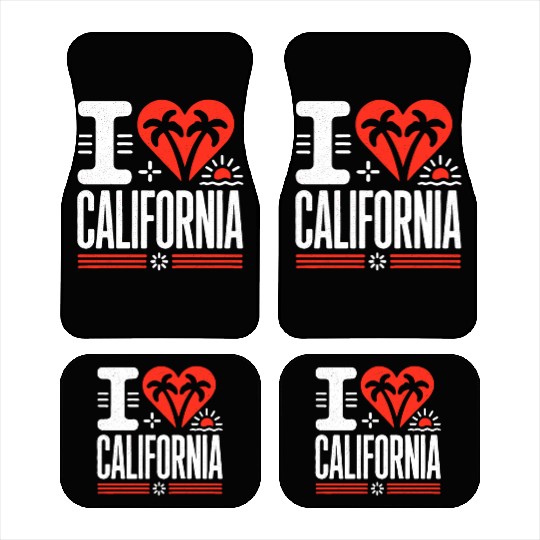 I love California | The Golden State Car Mats