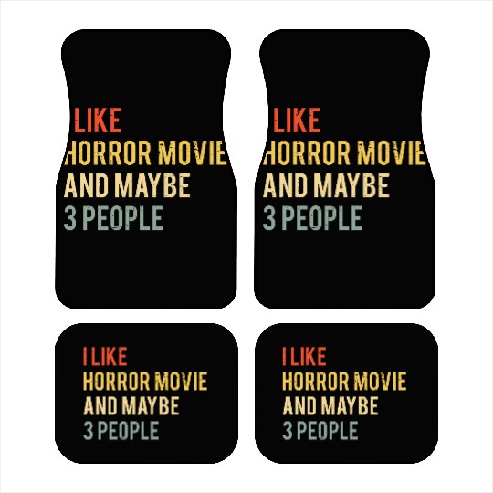 Horror Movies Lover Funny Scary Movies Halloween Car Mats