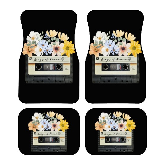 Songs of peace cassette tape Car Mats