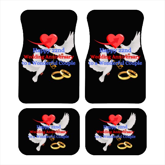 Happy 22nd Wedding anniversary to a wonderful Car Mats