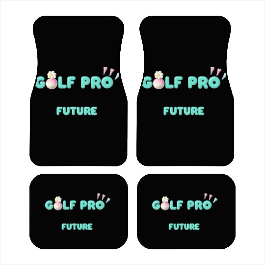 Golf Pro Future - 3D daisy and golf tees Car Mats