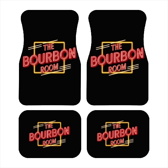Vintage The Bourbon Room Bar and Music Venue Car Mats