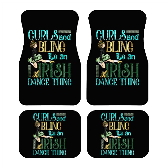 Curls And Bling Irish Dance Thing Dancer Girls Car Mats