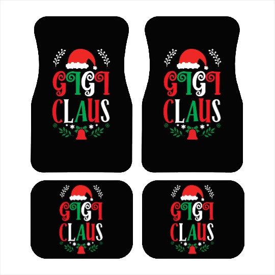 Gigi Claus Christmas Family Group Matching Pajama Car Mats