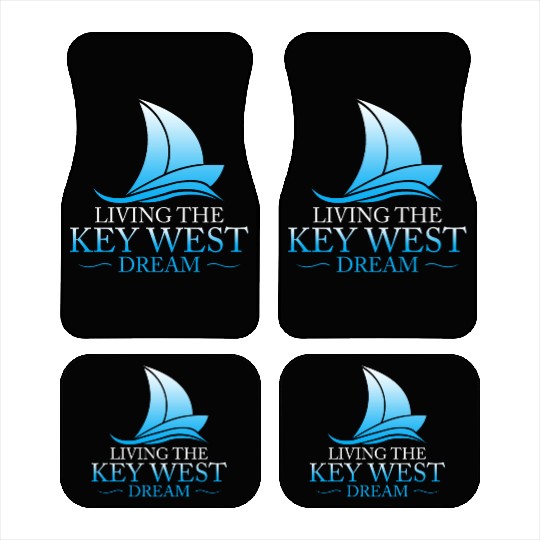 Florida Keys LIVING THE KEY-WEST DREAM Sailor Car Mats