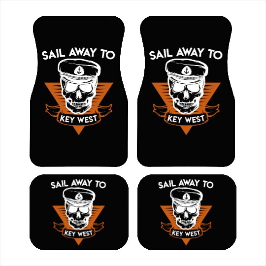 Florida Keys SAIL AWAY TO KEY-WEST Sailing Outfit Car Mats