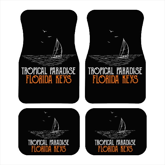 West Keys TROPICAL PARADISE FLORIDA KEYS Car Mats