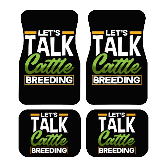 Let's Talk About Cattle Breeding Highland Cow Car Mats