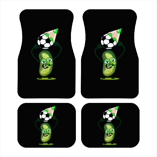 CUCUMBER PICKLE - SOCCER PLAYER Car Mats