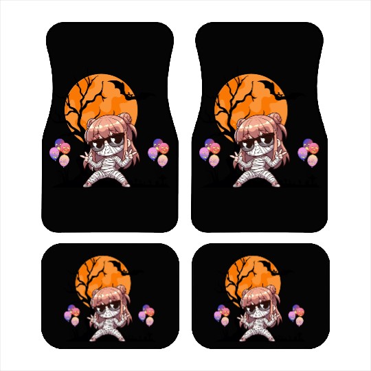 Chibi Mummy Illustration for Halloween Car Mats