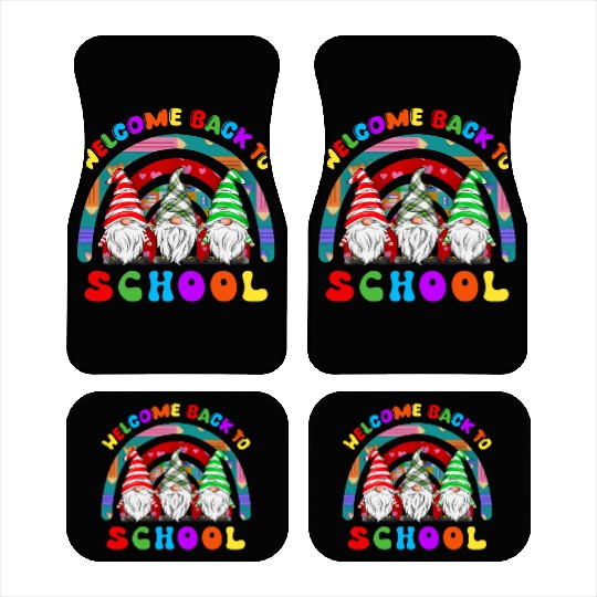 Welcome Back To School Gnome Lovers Car Mats