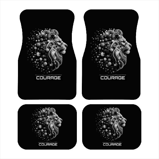Courageous King: Lion Head Car Mats