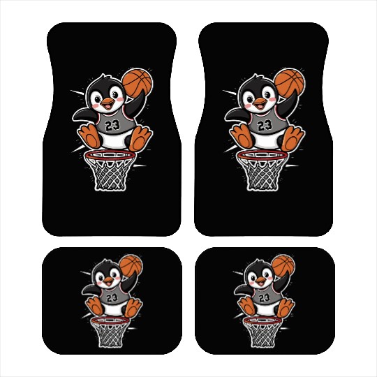 Penguin Basketball Slam Dunk Car Mats