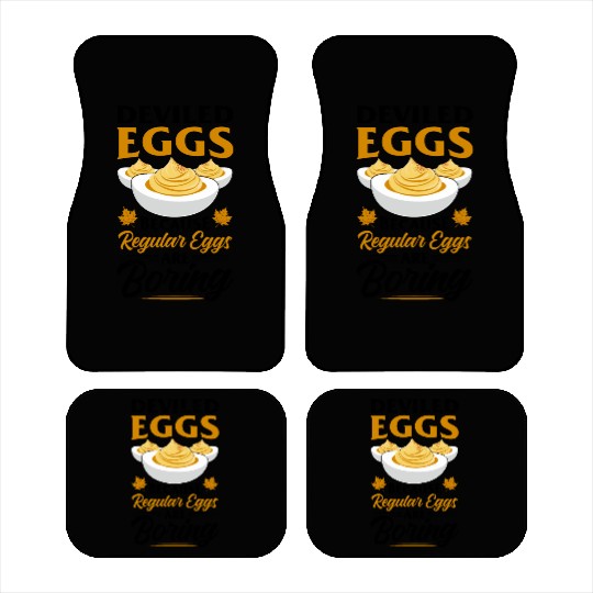 Funny Deviled Eggs Designs For Deviled Egg Lover Car Mats