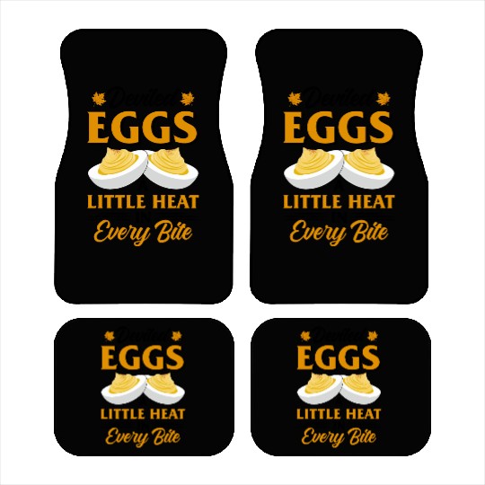 Funny Deviled Eggs Designs For Deviled Egg Lover Car Mats