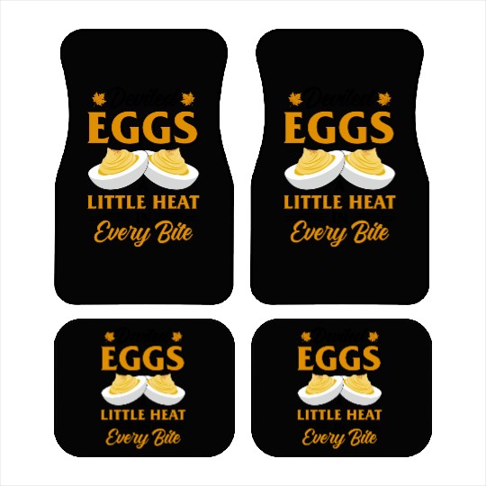 Funny Deviled Eggs Designs For Deviled Egg Lover Car Mats