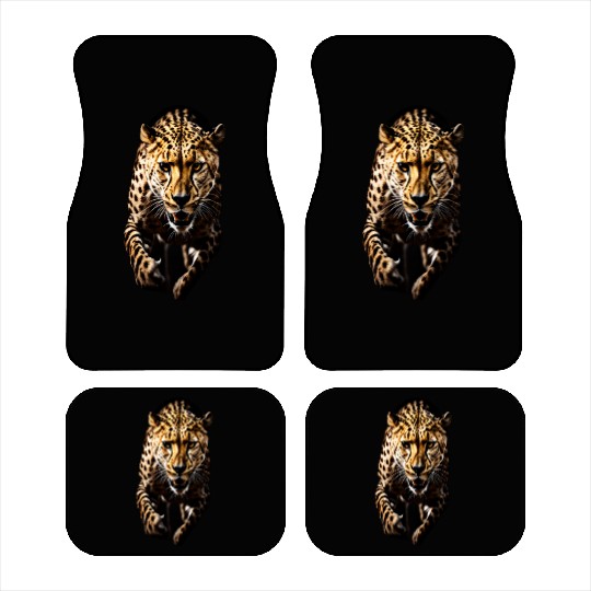 A Cheetah in Motion Car Mats