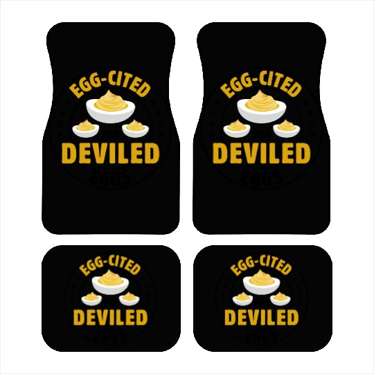 Funny Deviled Eggs Designs For Deviled Egg Lover Car Mats