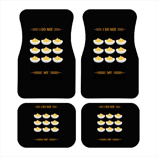 Funny Deviled Eggs Designs For Deviled Egg Lover Car Mats