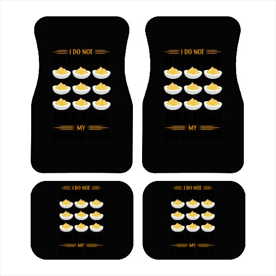 Funny Deviled Eggs Designs For Deviled Egg Lover Car Mats