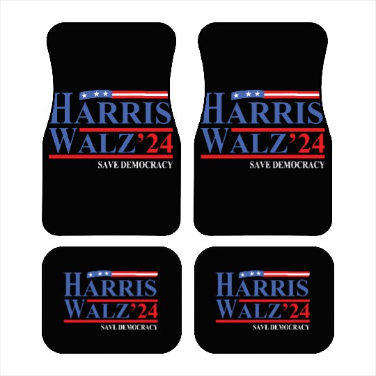 Harris Waltz 2024 President Kamala Harris Tim Walz Car Mats
