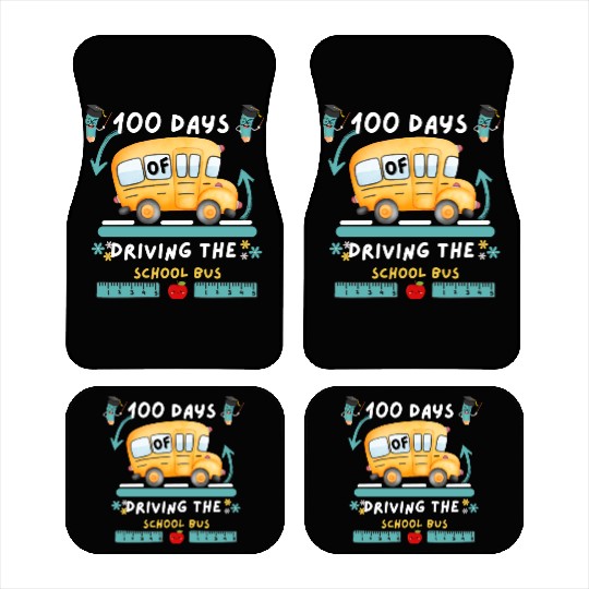Little Boys' Big Yellow School Bus Car Mats