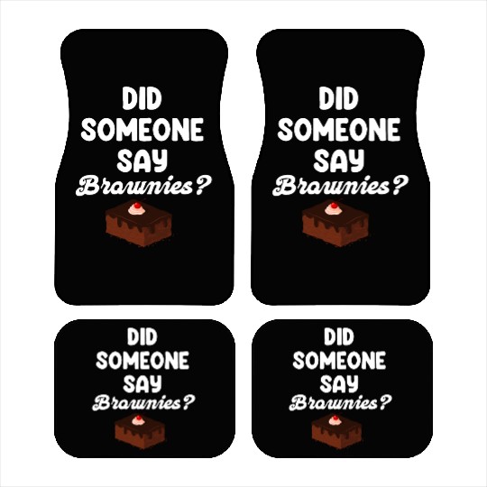 Did Someone Say Brownies? Fudge Cookie Car Mats