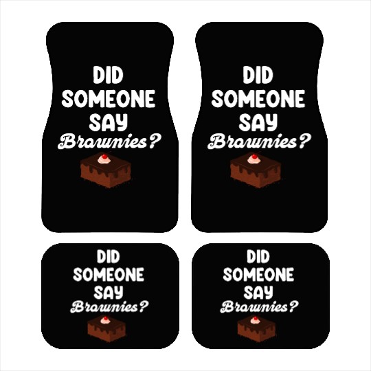 Did Someone Say Brownies? Fudge Cookie Car Mats