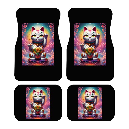 Maneki neko lucky cat Car Mats