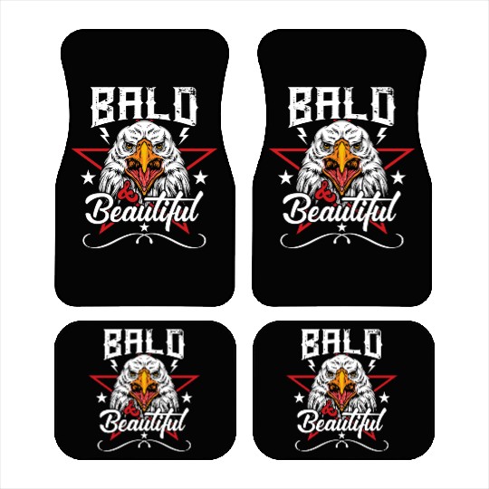 Bald & Beautiful American Eagle with Stars and Car Mats