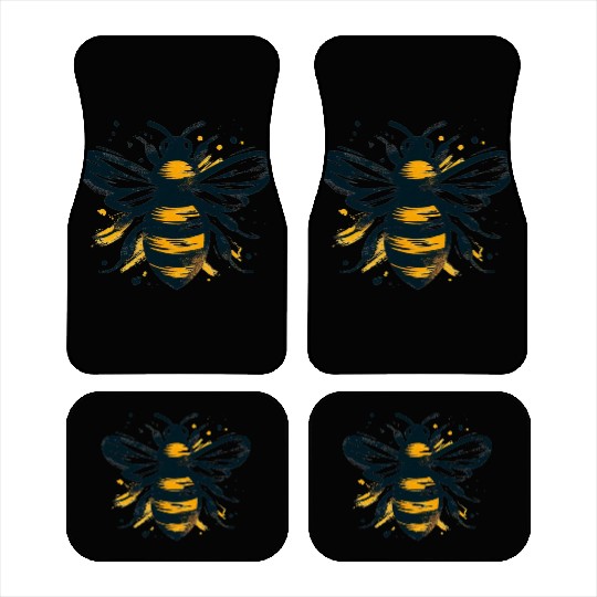 Honey Bee Insect Art 1 Car Mats