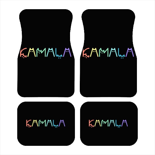 Kamala Harris Cat Rainbow Funny Election 2024 Car Mats
