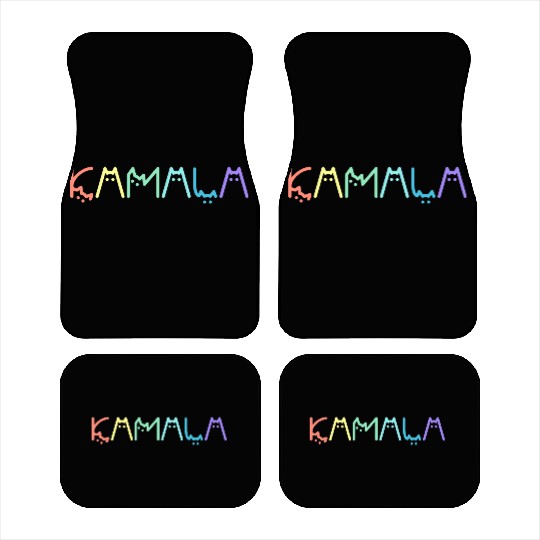 Kamala Harris Cat Rainbow Funny Election 2024 Car Mats