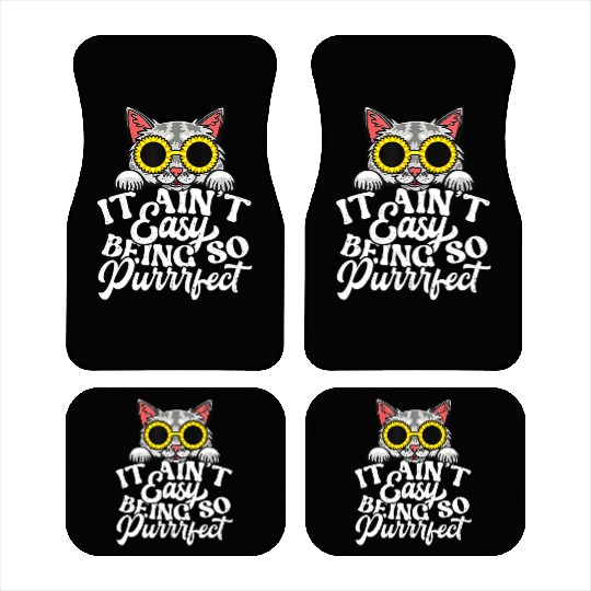 Funny cat cat lover ee cat owner cat Car Mats