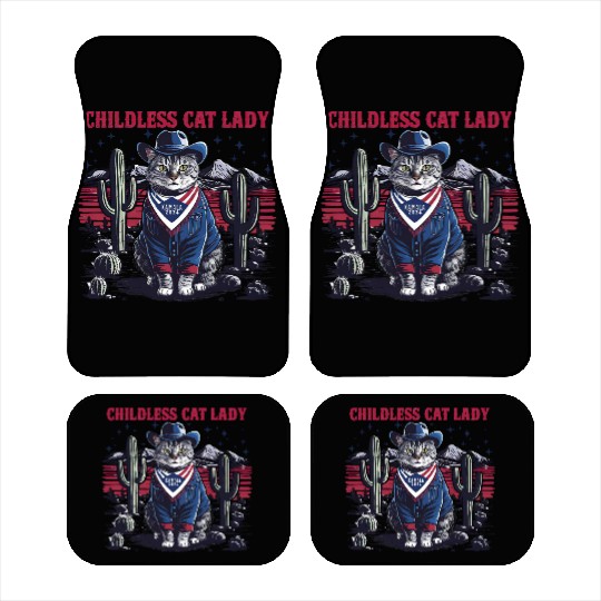 Childless Cat Lady For Kamala Car Mats