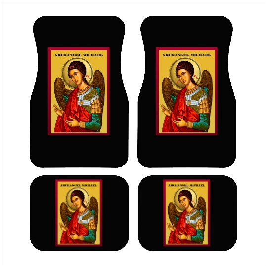Archangel Michail Orthodox pray icon Car Mats